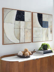 Prime Furniture - Ashley Furniture - Bexlen Wall Decor - Wall Art Set (Set of 2) / Tan/Taupe/Black - A8000498