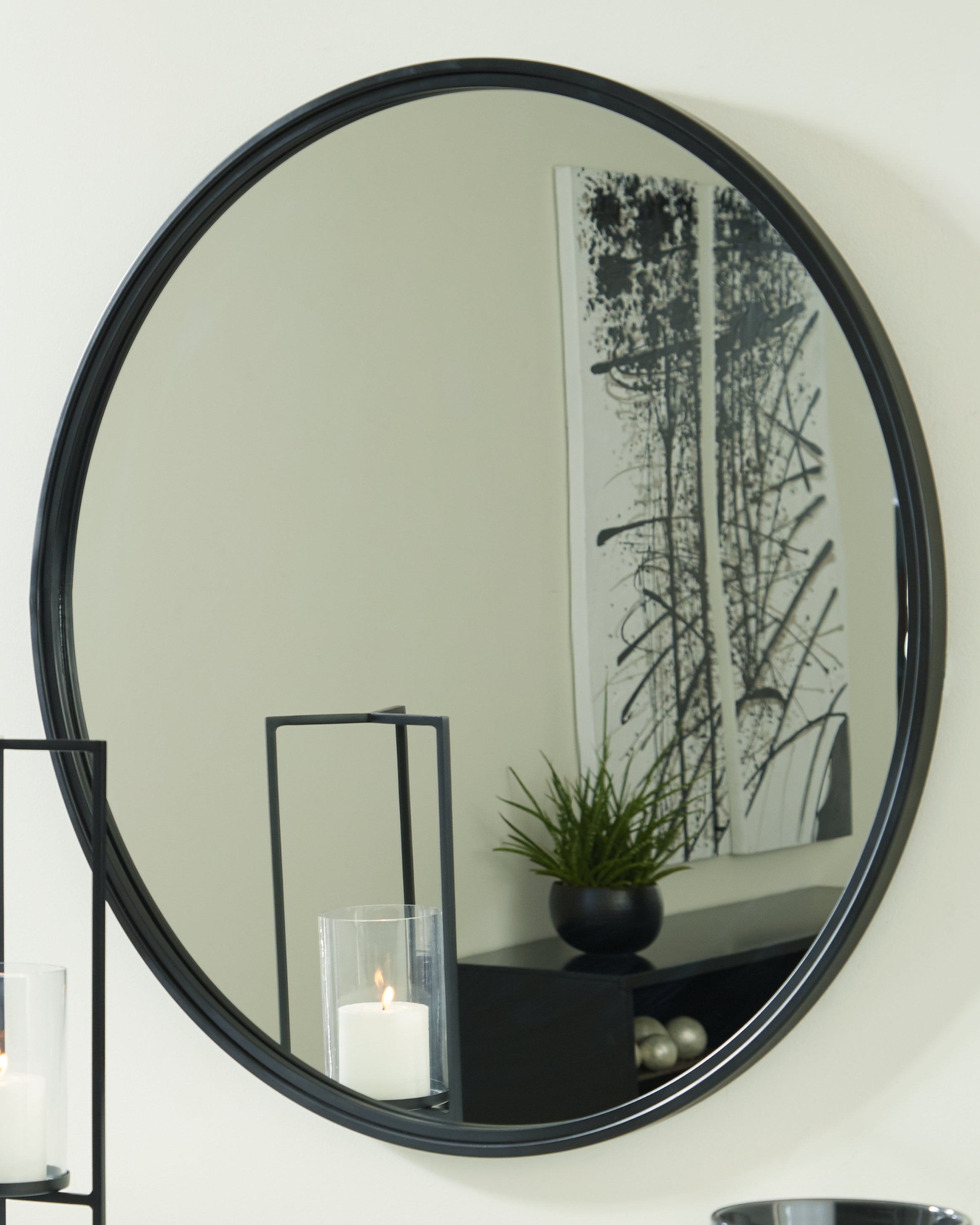 Prime Furniture - Ashley Furniture - Brocky Mirror - Accent Mirror / White - A8010293