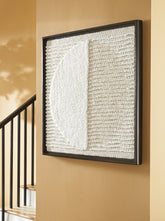 Prime Furniture - Ashley Furniture - Bachard Wall Decor - Wall Decor / Tan/White - A8010330