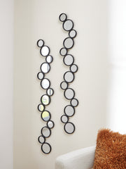 Prime Furniture - Ashley Furniture - Vinler Mirror - Accent Mirror Set (Set of 2) / Black - A8010353