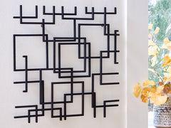 Prime Furniture - Ashley Furniture - Aadanton Wall Decor - Wall Decor / Black - A8010400