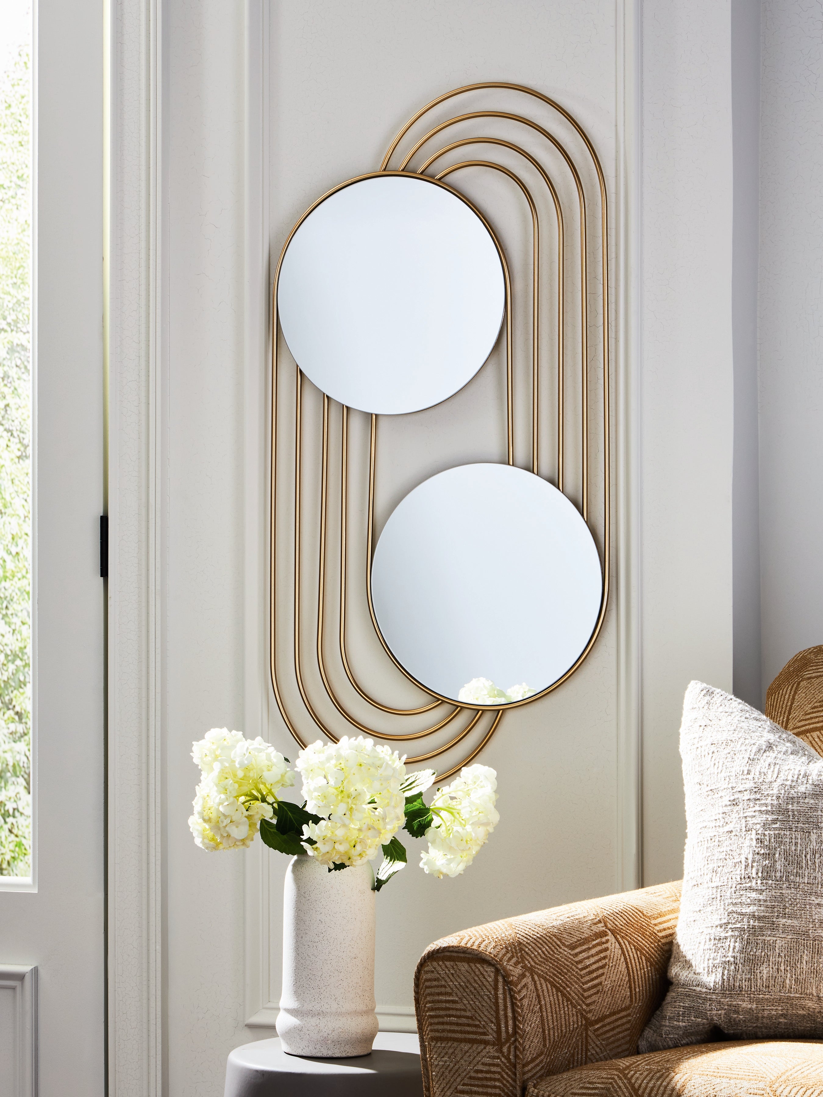 Prime Furniture - Ashley Furniture - Warrenley Mirror - Accent Mirror / Gold Finish - A8010401