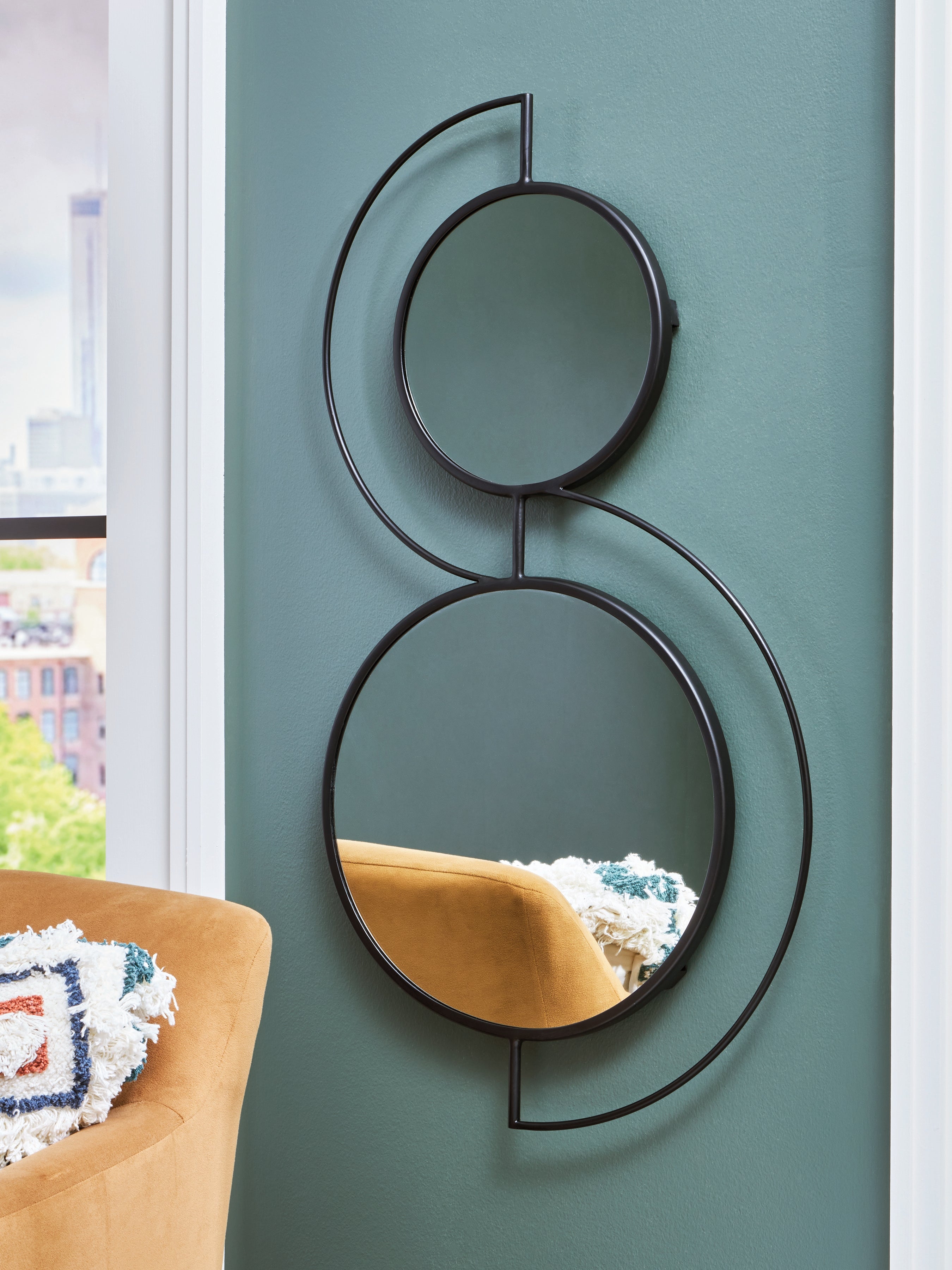 Prime Furniture - Ashley Furniture - Shayham Mirror - Accent Mirror / Black - A8010402
