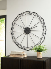 Prime Furniture - Ashley Furniture - Arkthorne Wall Decor - Wall Clock / Black - A8010429