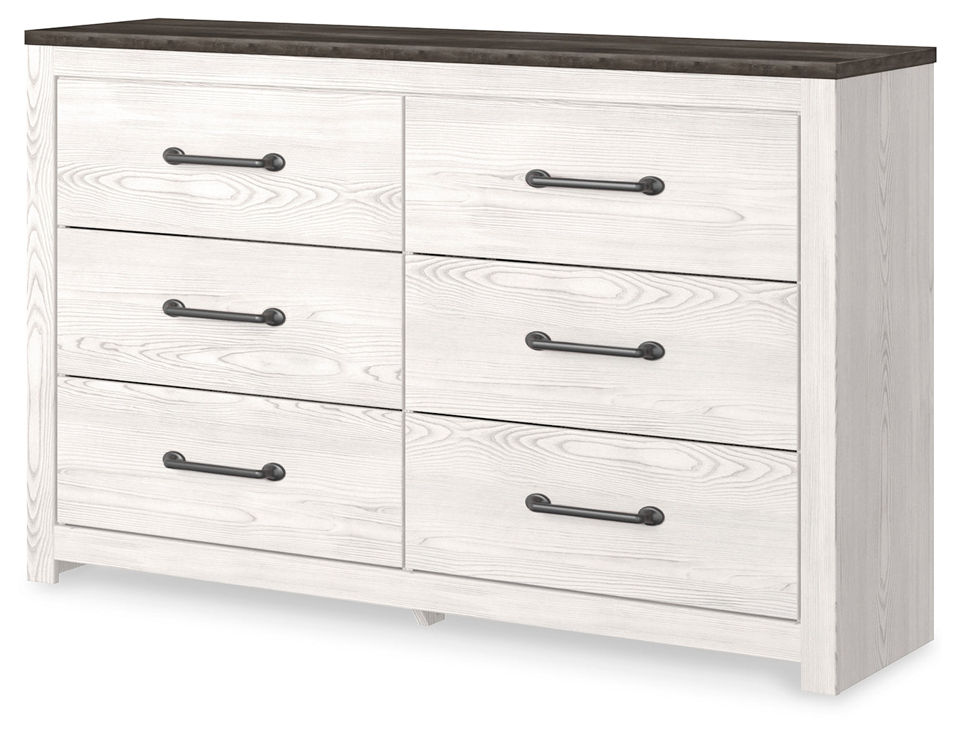 Prime Furniture - Ashley Furniture - Gerridan Bedroom - Six Drawer Dresser / White/Gray - B1190-31