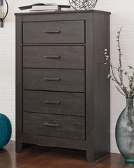 Prime Furniture - Ashley Furniture - Brinxton Bedroom - Full Panel Bed / Charcoal - B249B5