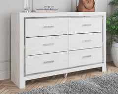 Prime Furniture - Ashley Furniture - Altyra Bedroom - King Upholstered Bookcase Bed with Storage / White - B2640B30