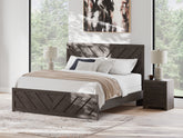 Prime Furniture - Ashley Furniture - Prendonea Bedroom - Full Panel Bed / Charcoal - B3789B3