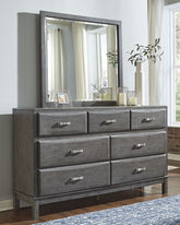 Prime Furniture - Ashley Furniture - Caitbrook Bedroom - Two Drawer Night Stand / Gray - B476-92