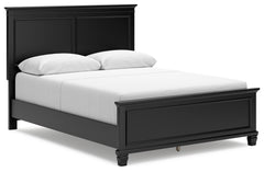 Prime Furniture - Ashley Furniture - Lanolee Bedroom - Queen Panel Storage Bed / Black - B687B17