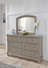 Prime Furniture - Ashley Furniture - Lettner Bedroom - California King Sleigh Bed / Light Gray - B733B36