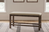 Prime Furniture - Ashley Furniture - Moriville Dining Room - Upholstered Bench / Beige / 48"W x 17"D x 20"H - D631-00
