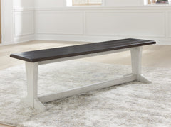 Prime Furniture - Ashley Furniture - Darborn Dining Room - Dining Table / Gray/Brown / 40"W x 78"D x 30"H - D796D3