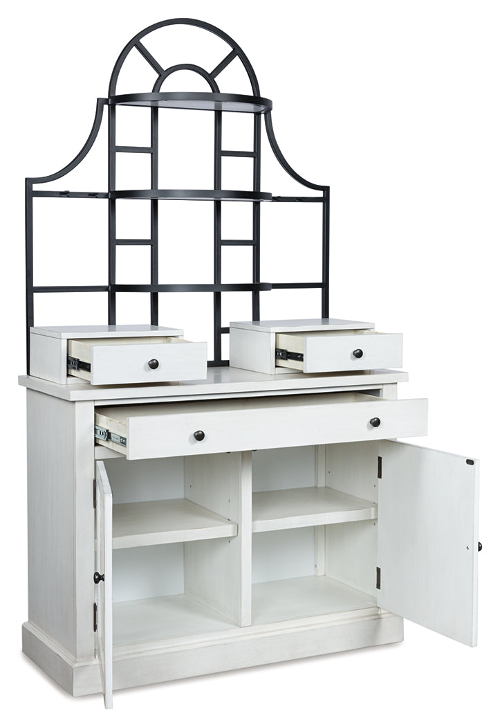 Prime Furniture - Ashley Furniture - Greddinton Baker's Rack - Baker's Rack / White - PCD824D1