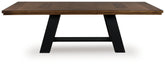 Prime Furniture - Ashley Furniture - Greddinton Dining Extension Table - Dining Extension Table / Brown/Black - PCD824D11