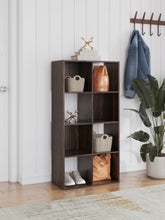 Prime Furniture - Ashley Furniture - Glosmount Eight Cube Organizer - Eight Cube Organizer / Cherry/Light Brown - EA1055-4X2