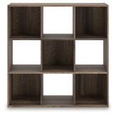 Prime Furniture - Ashley Furniture - Shallifer Nine Cube Organizer - Nine Cube Organizer / Brown - EA1104-3X3