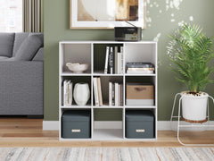 Prime Furniture - Ashley Furniture - Onita Nine Cube Organizer - Nine Cube Organizer / White - EA9630-3X3