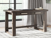 Prime Furniture - Ashley Furniture - Breckington Office Desk - Home Office Desk / Dark Brown - H556-44