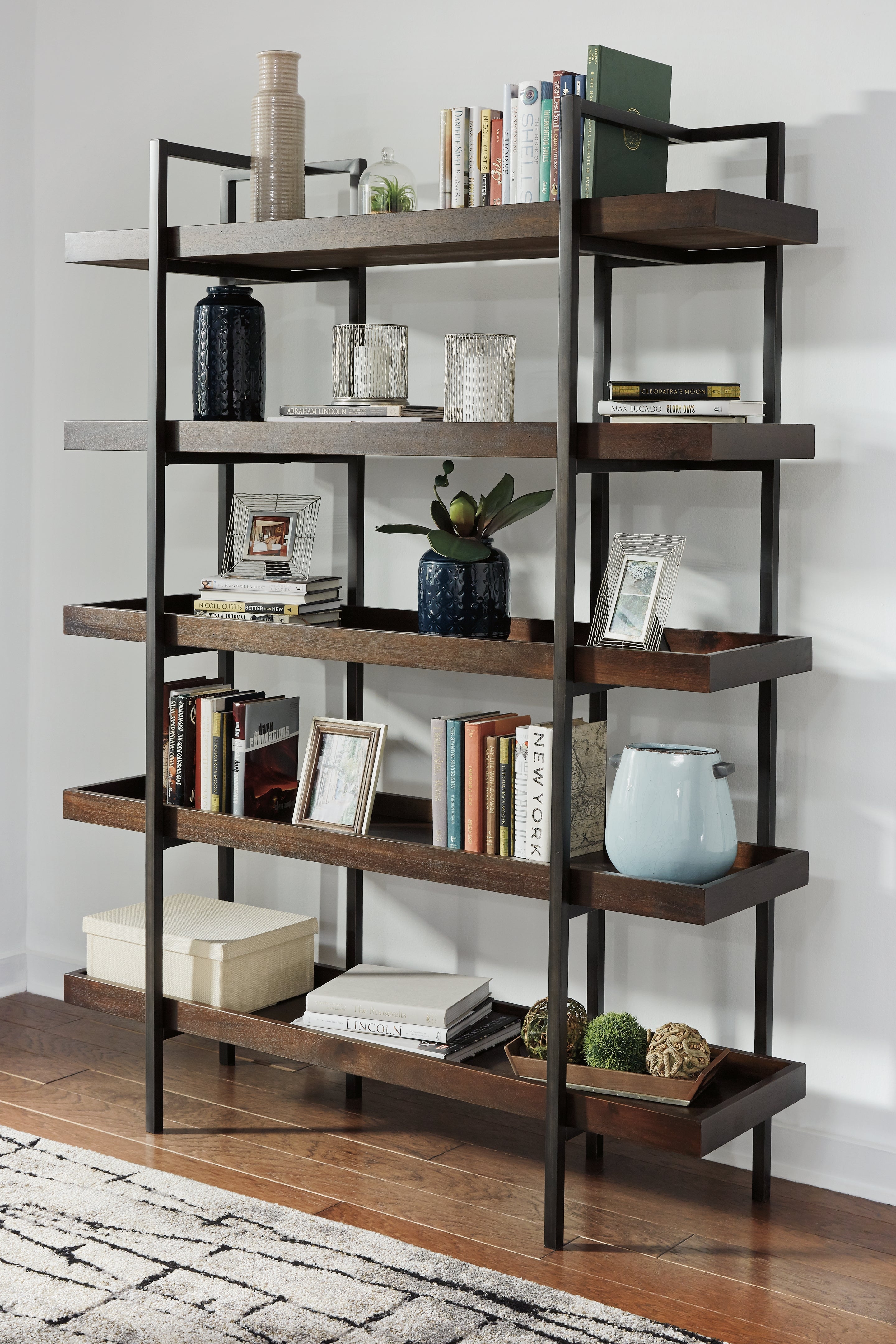 Prime Furniture - Ashley Furniture - Starmore Bookcase - Bookcase / Brown - H633-70