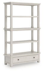 Prime Furniture - Ashley Furniture - Robbinsdale Bookcase - Bookcase / Antique White - H742-70