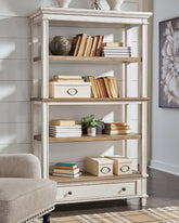 Prime Furniture - Ashley Furniture - Realyn Bookcase - Bookcase / Brown/White - H743-70