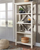 Prime Furniture - Ashley Furniture - Carynhurst Bookcase - Large Bookcase / Whitewash - H755-17