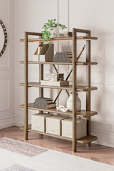 Prime Furniture - Ashley Furniture - Roanhowe Bookcase - Bookcase / Brown - H769-70