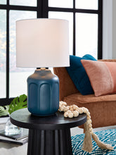 Prime Furniture - Ashley Furniture - Gierburg Lighting - Table Lamp (Set of 2) / Teal - L180214X2