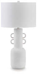 Prime Furniture - Ashley Furniture - Perringhill Lighting - Metal Table Lamp (1/CN) / Distressed White - L207504