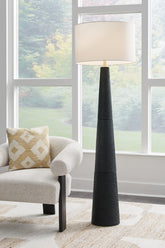 Prime Furniture - Ashley Furniture - Hallburg Lighting - Poly Floor Lamp (1/CN) / Black - L235761