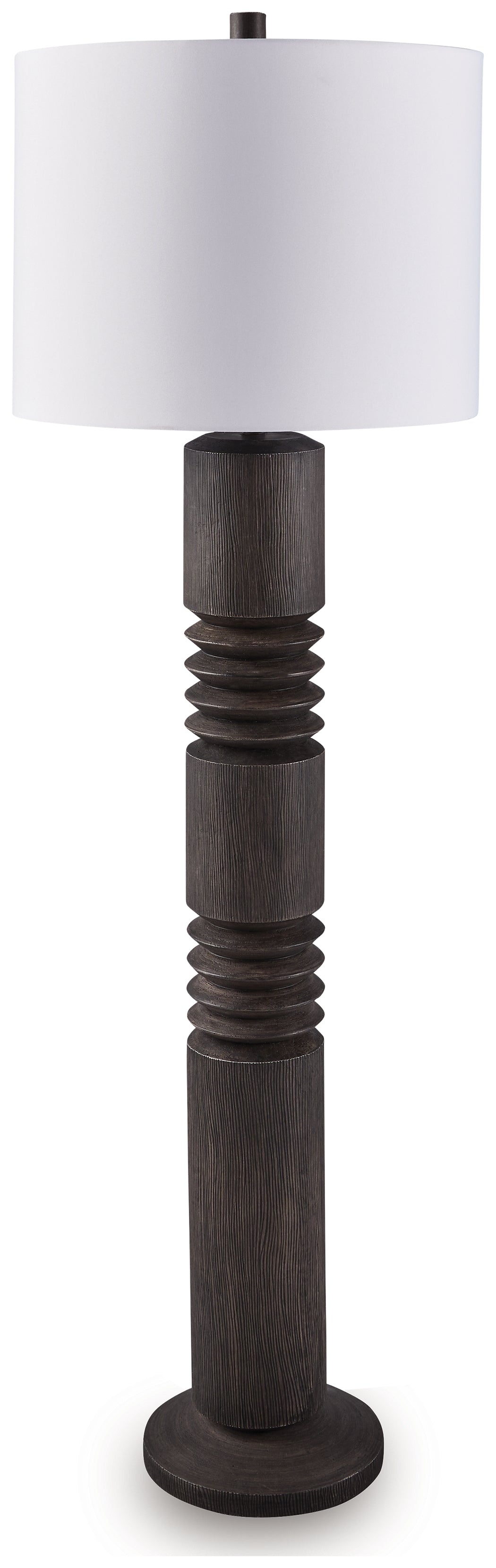 Prime Furniture - Ashley Furniture - Fainwell Lighting - Poly Floor Lamp (1/CN) / Distressed Black - L235861