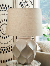 Prime Furniture - Ashley Furniture - Edselham Lighting - Paper Table Lamp (1/CN) / Distressed Cream - L235974