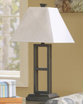 Prime Furniture - Ashley Furniture - Deidra Lighting - Metal Table Lamp (Set of 2) / Black - L318924