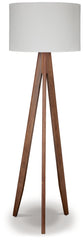 Prime Furniture - Ashley Furniture - Dallson Lighting - Wood Floor Lamp (1/CN) / Brown - L329011