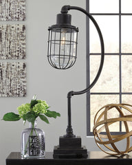 Prime Furniture - Ashley Furniture - Jae Lighting - Metal Desk Lamp (1/CN) / Antique Black - L734232