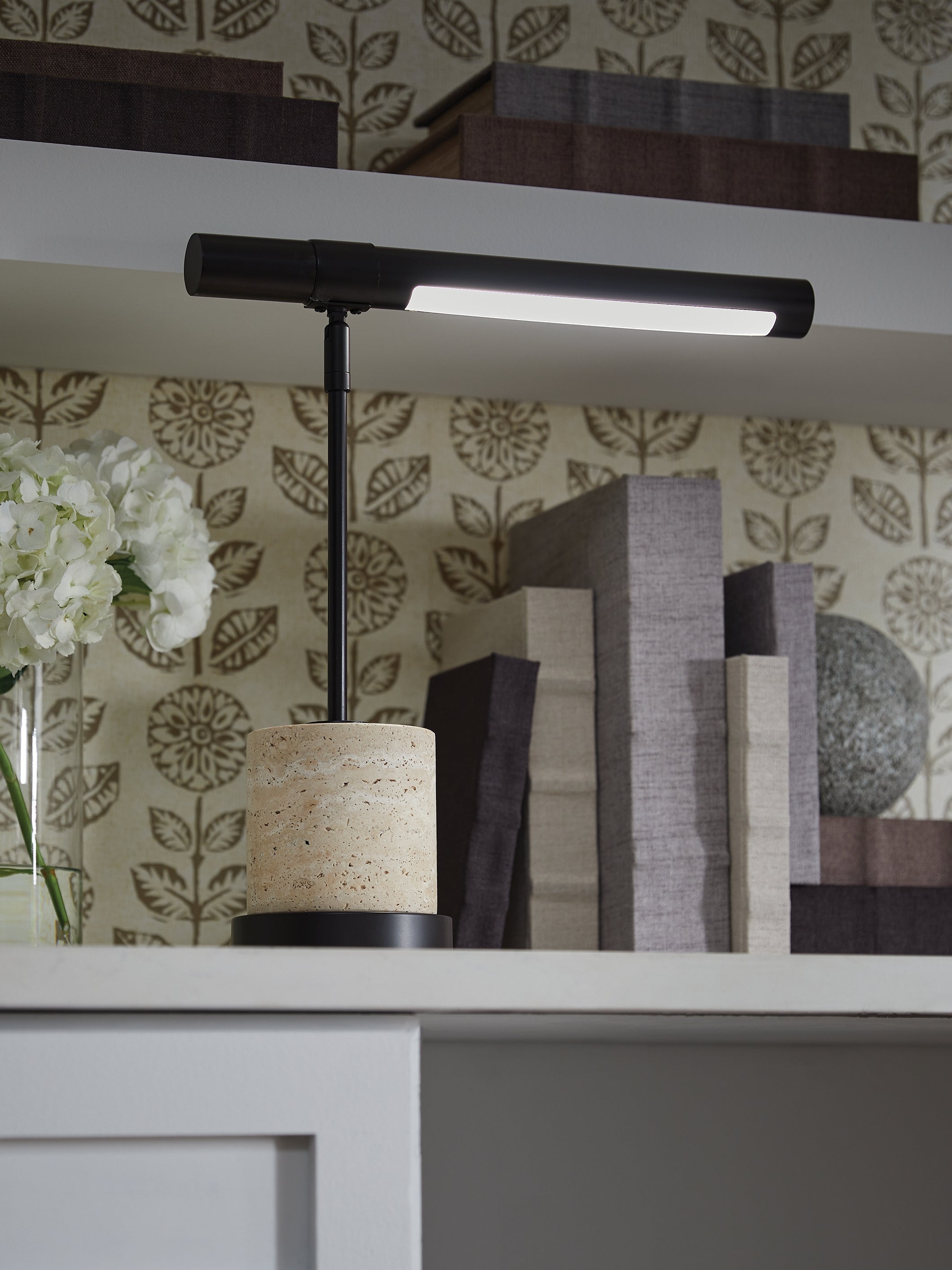 Prime Furniture - Ashley Furniture - Vinmour Lighting - Metal Desk Lamp (1/CN) / Brown/Beige - L734402