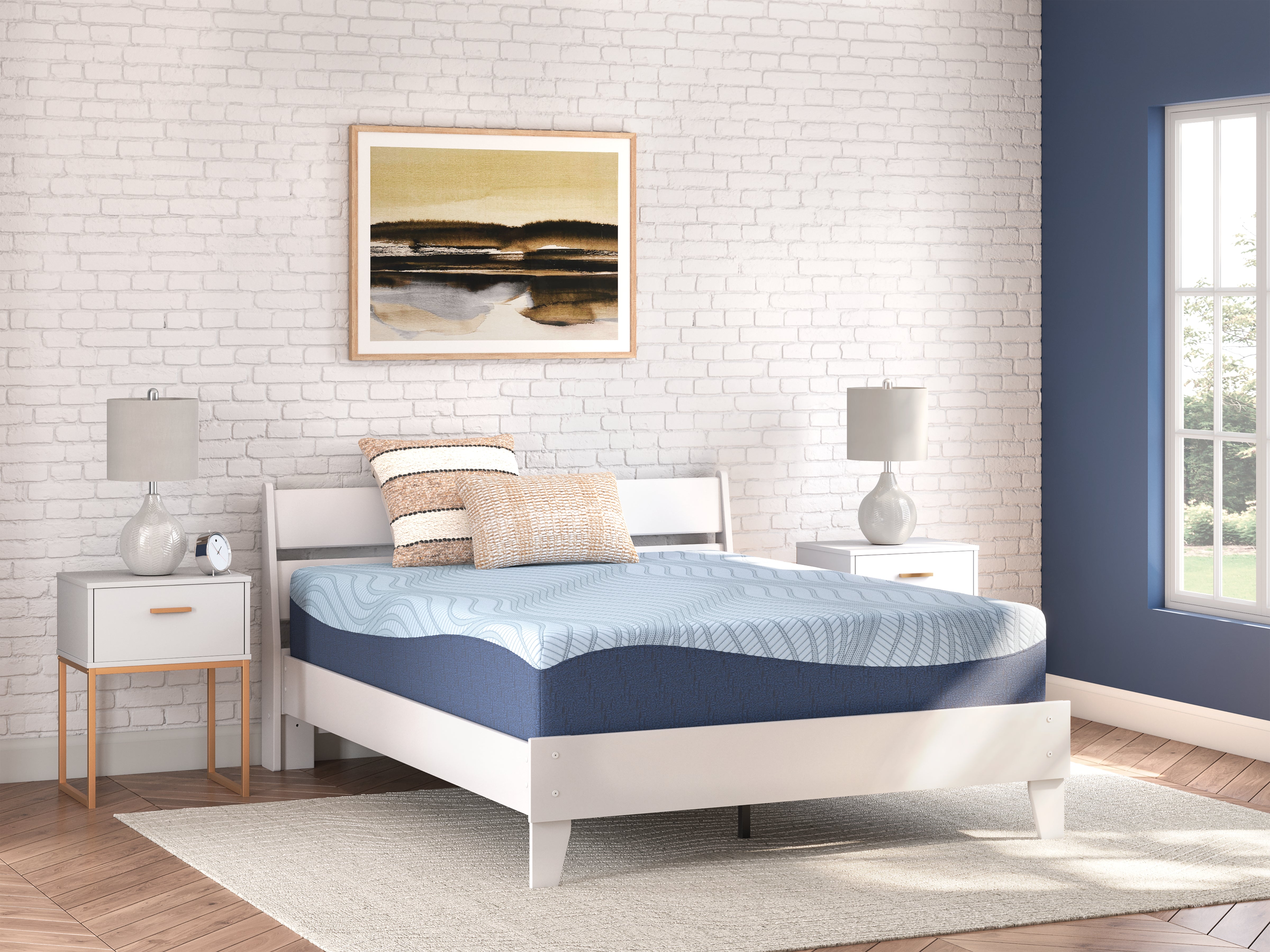 Prime Furniture - Ashley Furniture - Peak 2.0 12 Memory Foam Mattresses - Twin / White - M20611