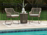 Prime Furniture - Ashley Furniture - Majors Beach Outdoor - Chairs w/CUSH/Table Set (3/CN) - PCP321-050