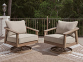 Prime Furniture - Ashley Furniture - Harmony Headlands Outdoor - Swivel Lounge w/ Cushion - PCP428-821