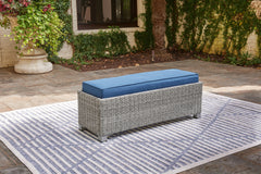 Prime Furniture - Ashley Furniture - Naples Beach Outdoor - RAF/LAF Loveseat w/CUSH (Set of 2) / Light Gray - P439-854
