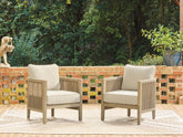 Prime Furniture - Ashley Furniture - Spooners Cove Outdoor - Lounge Chair w/Cushion (Set of 2) - PCP469-820