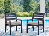 Prime Furniture - Ashley Furniture - East Beach Outdoor - Arm Chair With Cushion (Set of 2) - PCP587-601A