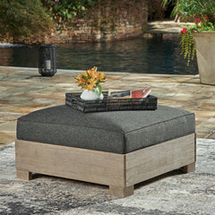 Prime Furniture - Ashley Furniture - Citrine Park Outdoor - Armless Chair w/Cushion (1/CN) / Brown/Charcoal - P660-846