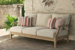 Prime Furniture - Ashley Furniture - Clare View Outdoor - 3-Piece Outdoor Sectional / Beige - P801P10