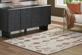 Prime Furniture - Ashley Furniture - Brettler Rug - 5' x 7' Rug / Beige/Brown - R406792