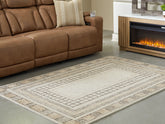 Prime Furniture - Ashley Furniture - Idaman Rug - Large Rug / Taupe/Brown - R407291