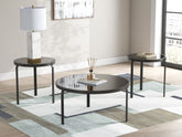 Prime Furniture - Ashley Furniture - Dorylin Table (Set of 3) - Occasional Table Set (3/CN) / Black - T139-13