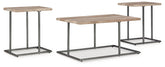 Prime Furniture - Ashley Furniture - Albreane Table (Set of 3) - Occasional Table Set (3/CN) / Grayish Brown/Black - T147-13