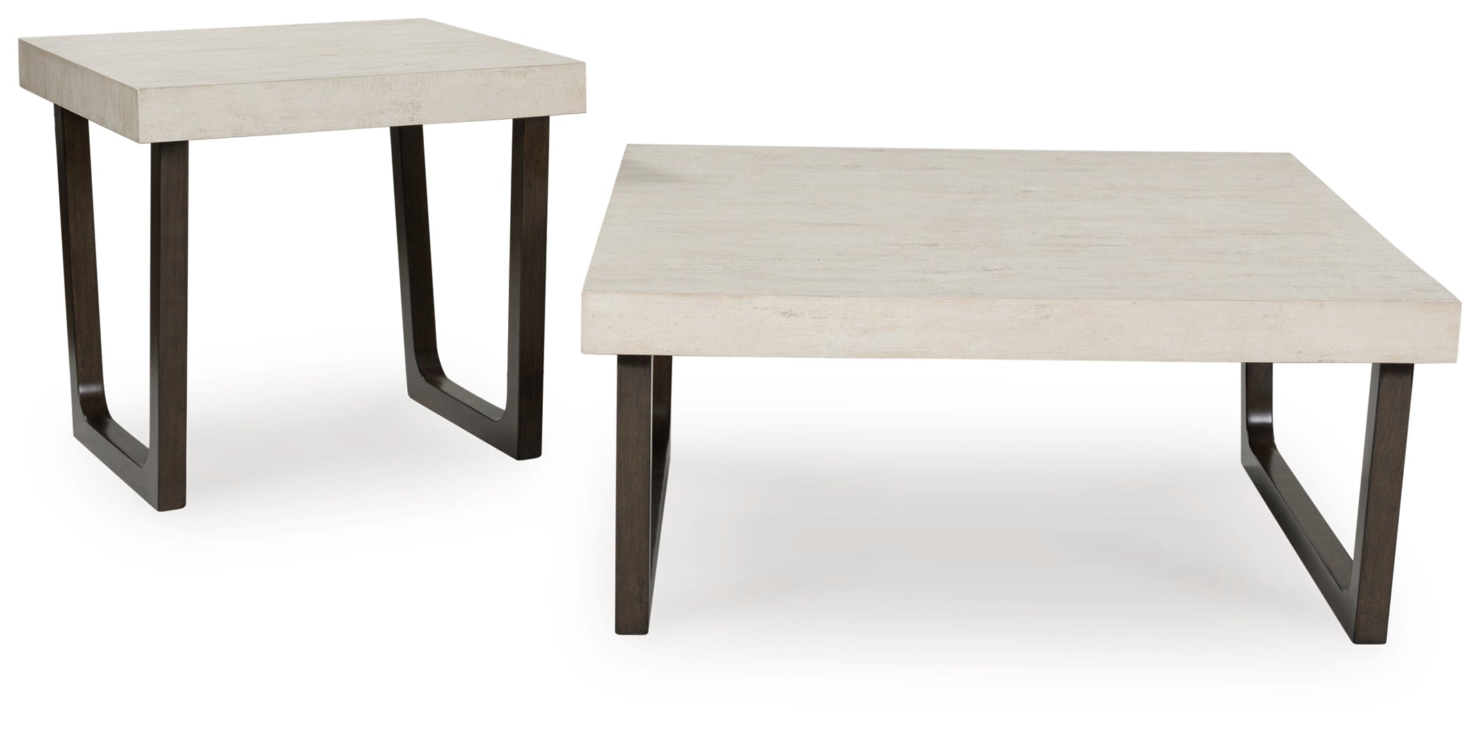 Prime Furniture - Ashley Furniture - Westenfort Table (Set of 2) - Occasional Table Set (Set of 2) / Espresso/Gray - T202-12